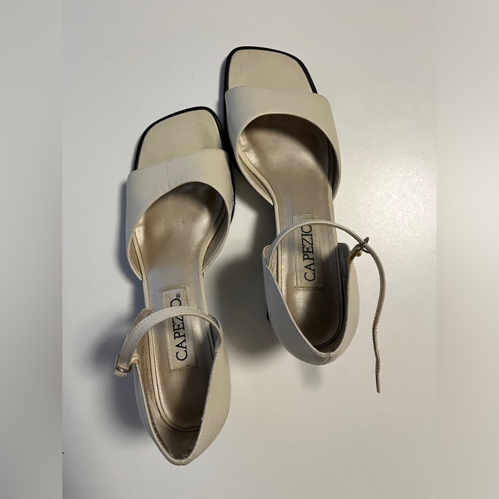 Capezio Cream Women's Heels - Picture 3 of 10